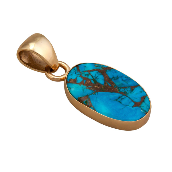 Charles Albert Alchemia Copper Infused Turquoise Oval Pendant Alchemia Pendants