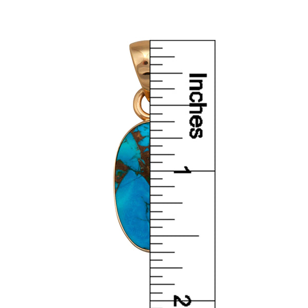 Charles Albert Alchemia Copper Infused Turquoise Oval Pendant Alchemia Pendants