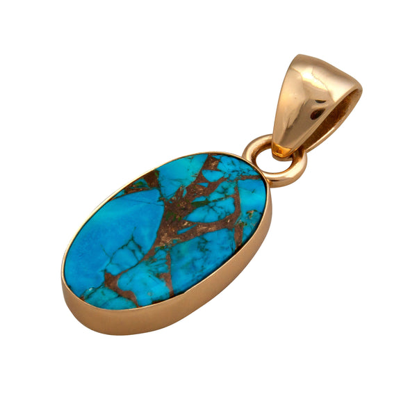 Charles Albert Alchemia Copper Infused Turquoise Oval Pendant Alchemia Pendants