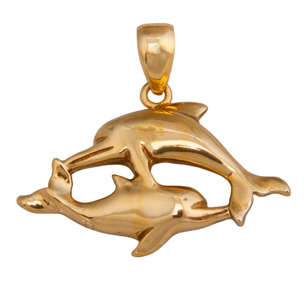 Charles Albert Alchemia Double Dolphin Pendant Alchemia Pendants