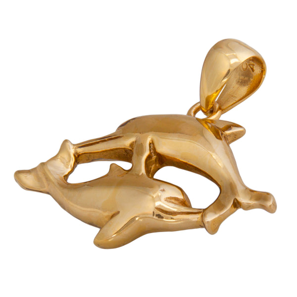 Charles Albert Alchemia Double Dolphin Pendant Alchemia Pendants