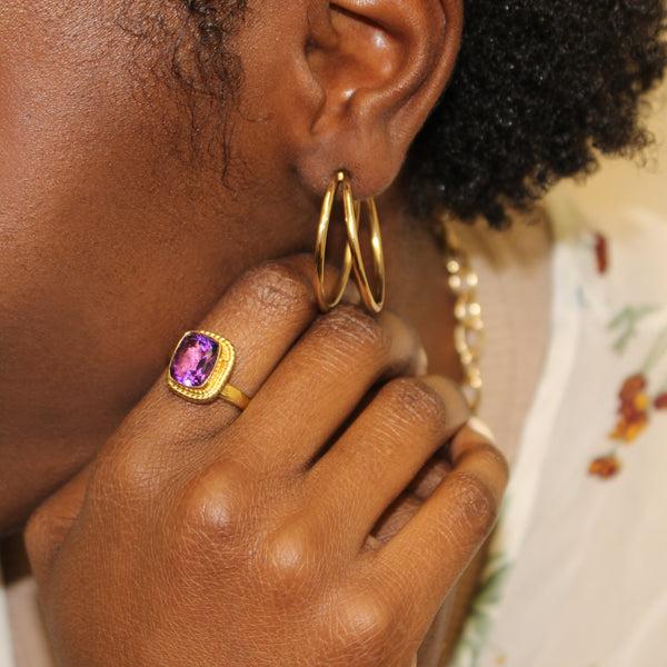 Charles Albert Alchemia Double Hoop Earrings Alchemia Earrings