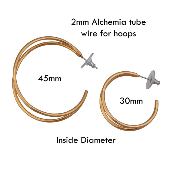 Charles Albert Alchemia Double Hoop Earrings Alchemia Earrings