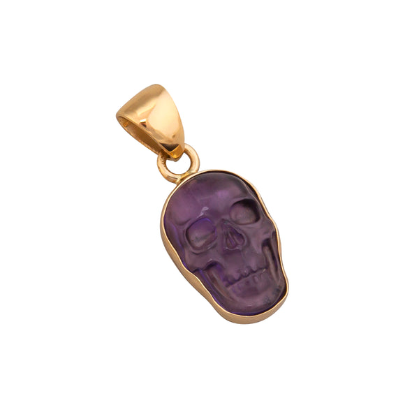 Charles Albert Alchemia Extra Small Amethyst Skull Pendants Alchemia Pendants