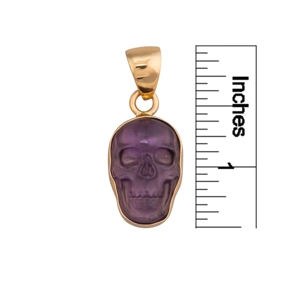 Charles Albert Alchemia Extra Small Amethyst Skull Pendants Alchemia Pendants