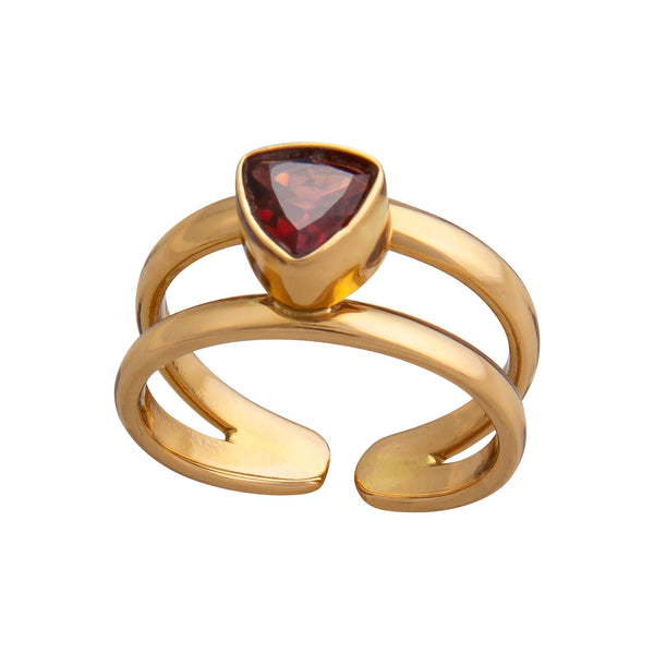 Charles Albert Alchemia Garnet Adjustable Cuff Ring Alchemia Rings