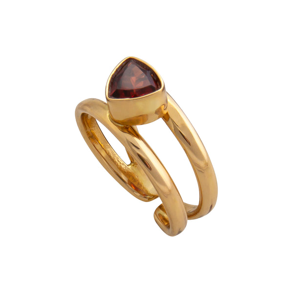 Charles Albert Alchemia Garnet Adjustable Cuff Ring Alchemia Rings