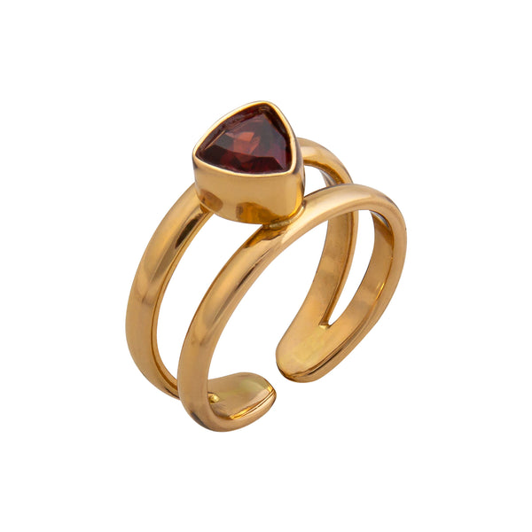Charles Albert Alchemia Garnet Adjustable Cuff Ring Alchemia Rings