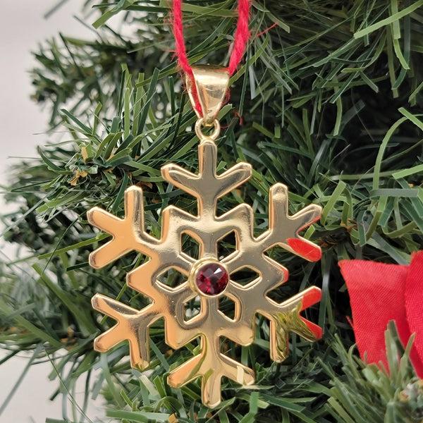 Charles Albert Alchemia Garnet Snowflake Pendant Alchemia Pendants