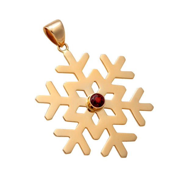 Charles Albert Alchemia Garnet Snowflake Pendant Alchemia Pendants