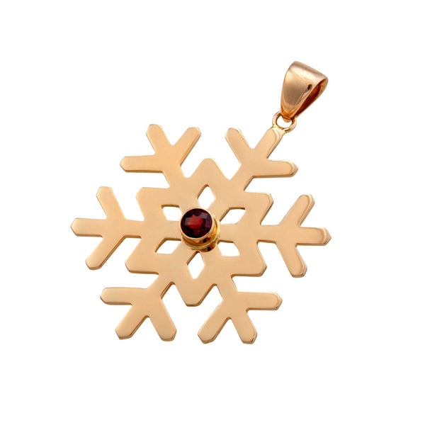 Charles Albert Alchemia Garnet Snowflake Pendant Alchemia Pendants