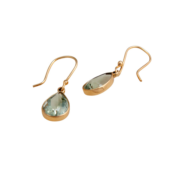 Charles Albert Alchemia Green Amethyst Teardrop Drop Earrings Alchemia Earrings