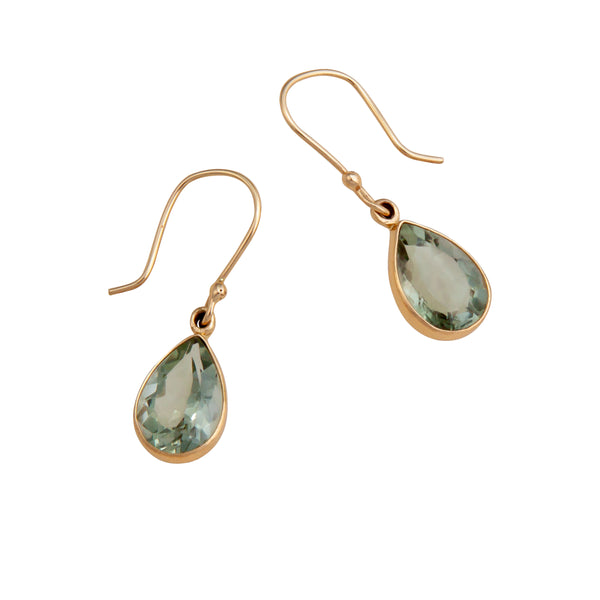 charles albert Alchemia Green Amethyst Teardrop Drop Earrings Alchemia Earrings