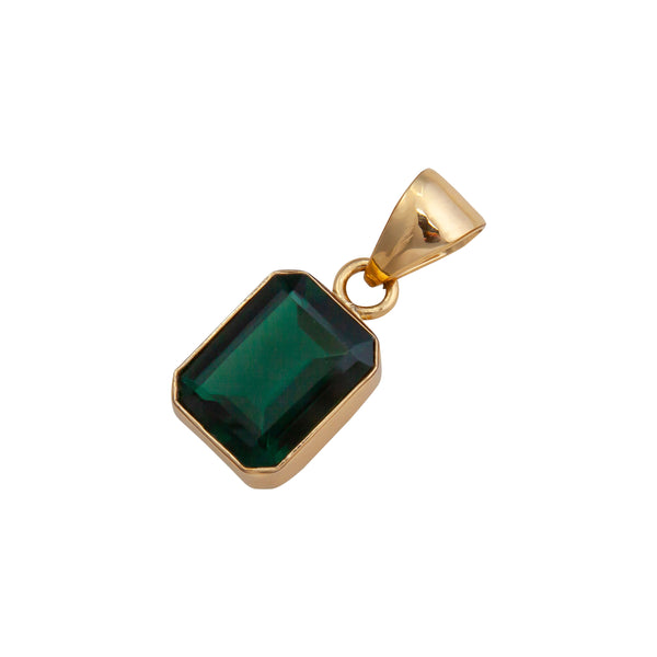 Charles Albert Alchemia Green Quartz Rectangle Pendant Alchemia Pendants