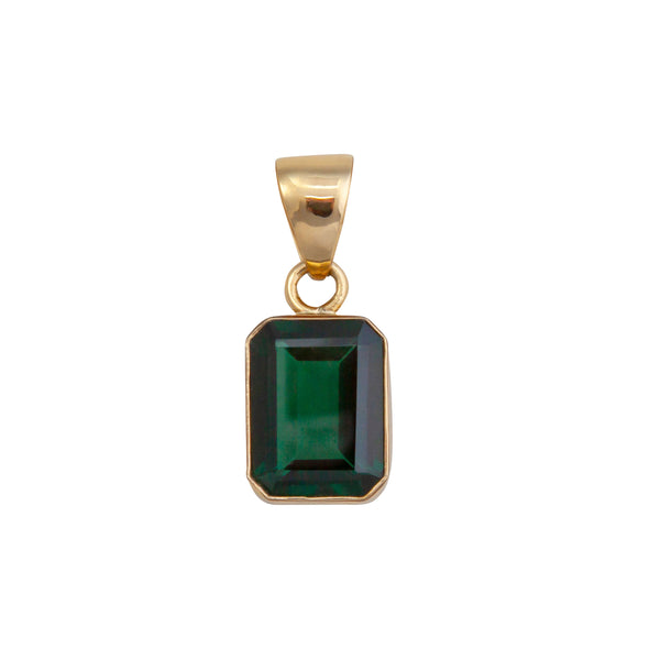 charles albert Alchemia Green Quartz Rectangle Pendant Alchemia Pendants