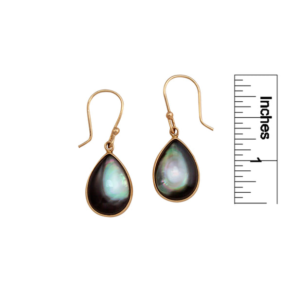 Charles Albert Alchemia Grey Mother Of Pearl Teardrop Earrings Alchemia Earrings