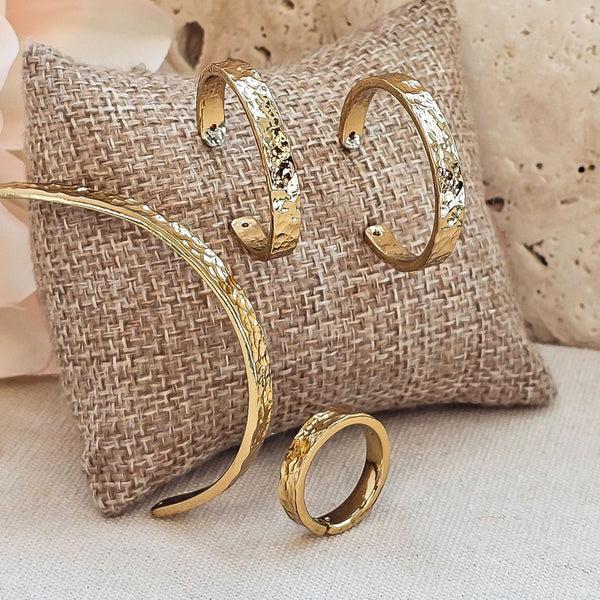 Charles Albert Alchemia Hammered Adjustable Cuff Ring Alchemia Rings