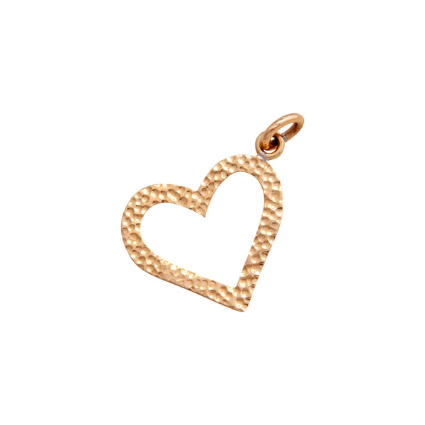 Charles Albert Alchemia Hammered Heart Charm Pendant Alchemia Pendants