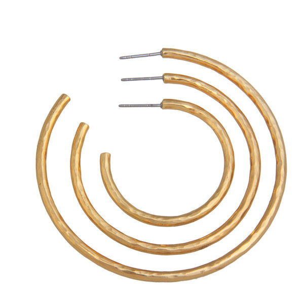 charles albert Alchemia Hammered Hoop Earrings Alchemia Earrings
