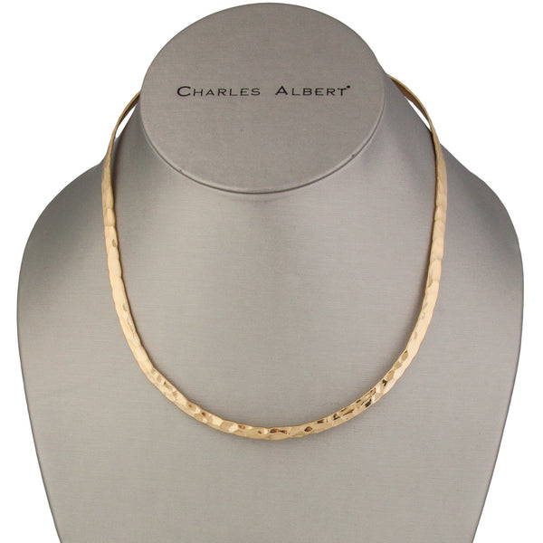 Charles Albert Alchemia Hammered Open Oval Neckwire Alchemia Chains + Neckwires