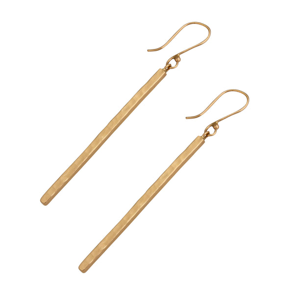 Charles Albert Alchemia Hammered Stick Drop Earrings Alchemia Earrings