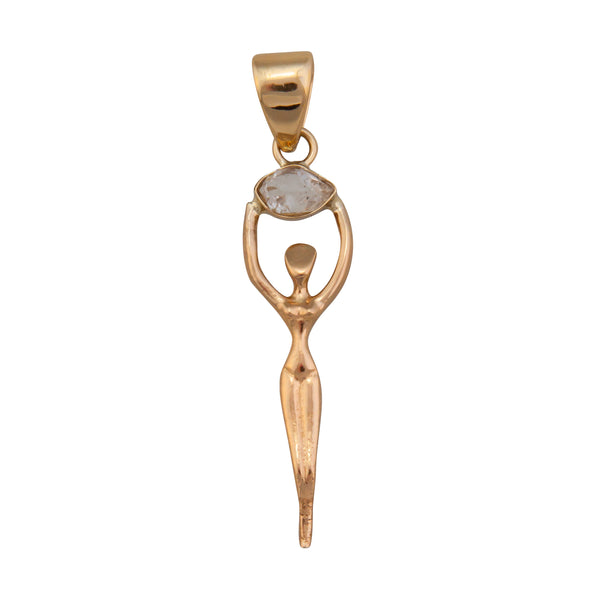 charles albert Alchemia Herkimer Diamond Goddess Pendant Alchemia Pendants