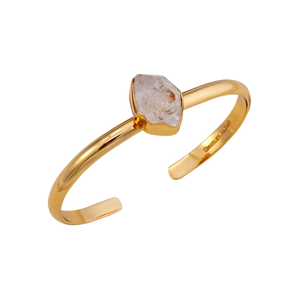 Charles Albert Alchemia Herkimer Diamond Mini Cuff Alchemia Bracelets + Cuffs