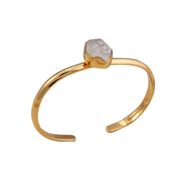 charles albert Alchemia Herkimer Diamond Mini Cuff Alchemia Bracelets + Cuffs