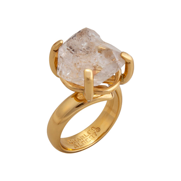 Charles Albert Alchemia Herkimer Diamond Prong Set Adjustable Ring Alchemia Rings
