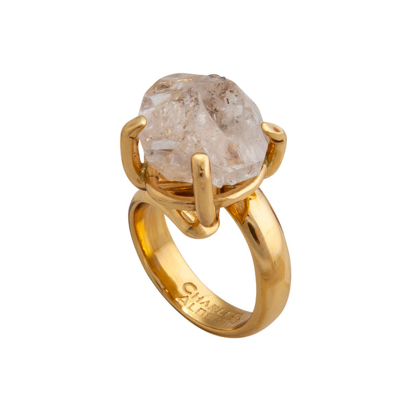Charles Albert Alchemia Herkimer Diamond Prong Set Adjustable Ring Alchemia Rings