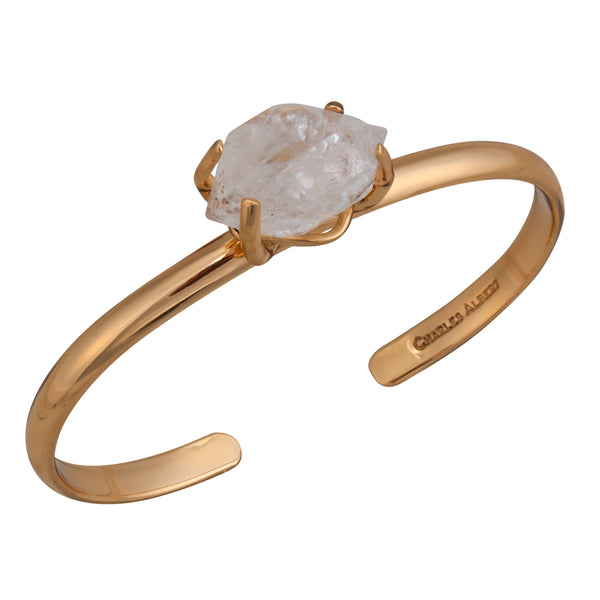 Charles Albert Alchemia Herkimer Diamond Prong Set Mini Cuff Alchemia Bracelets + Cuffs