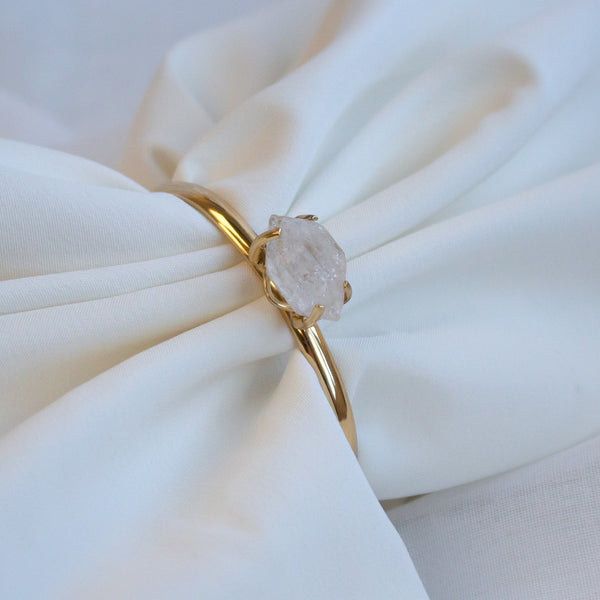 Charles Albert Alchemia Herkimer Diamond Prong Set Mini Cuff Alchemia Bracelets + Cuffs