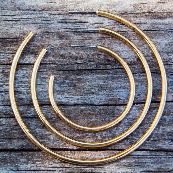 Charles Albert Alchemia High Polish Hoop Earrings Alchemia Earrings