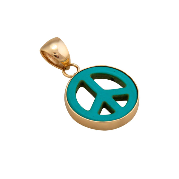 Charles Albert Alchemia Howlite Peace Sign Pendant Alchemia Pendants