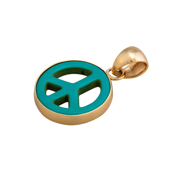 Charles Albert Alchemia Howlite Peace Sign Pendant Alchemia Pendants