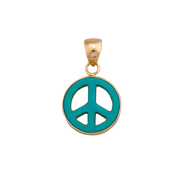 charles albert Alchemia Howlite Peace Sign Pendant Alchemia Pendants