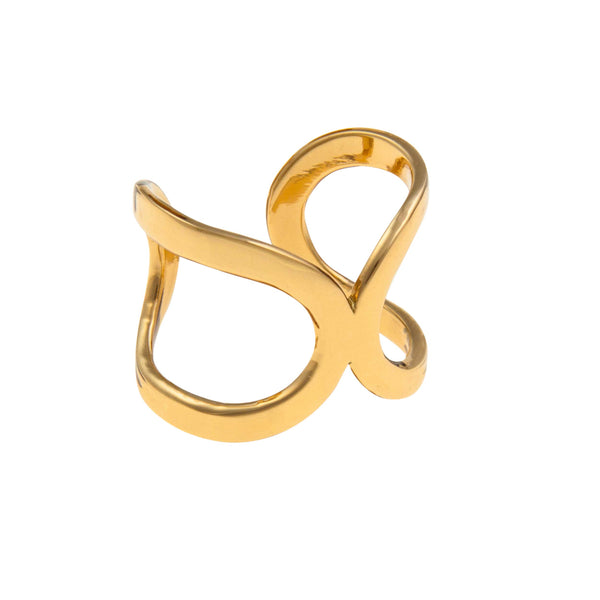 Charles Albert Alchemia Infinity Mid-Finger Adjustable Cuff Ring Alchemia Rings