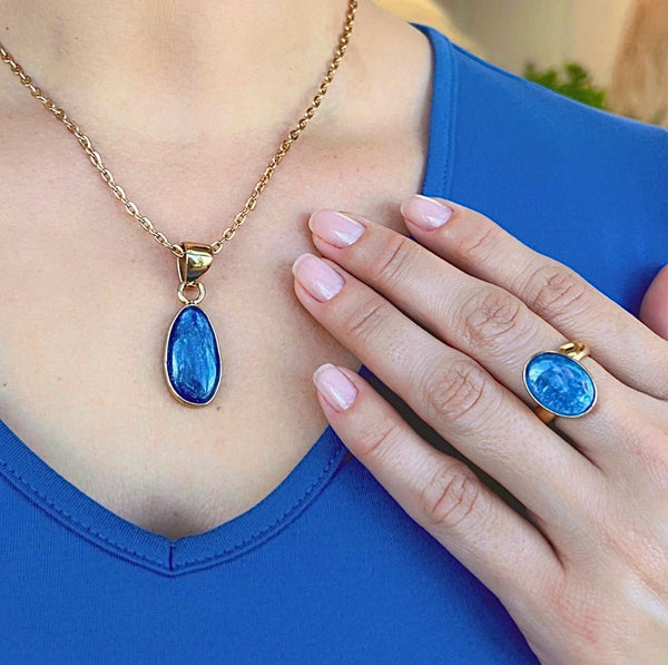 Charles Albert Alchemia Kyanite Freeform Pendant Alchemia Pendants