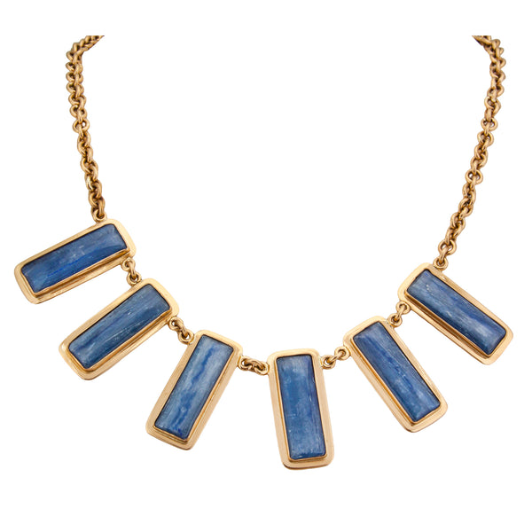 charles albert Alchemia Kyanite Necklace with Edge Detail 30% Off - Discontinued Items