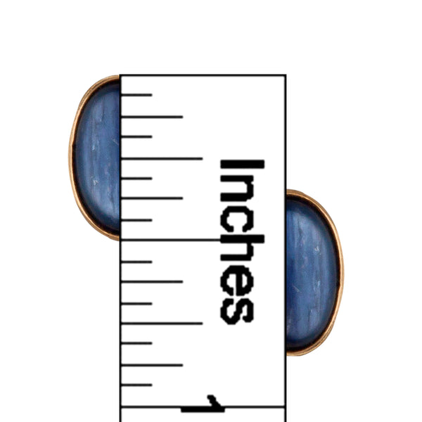 Charles Albert Alchemia Kyanite Oval Post Earrings Alchemia Earrings