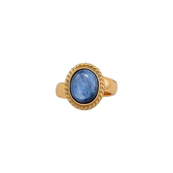 Charles Albert Alchemia Kyanite Oval Rope Adjustable Ring Alchemia Rings