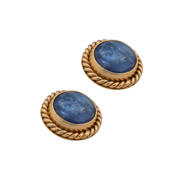 Charles Albert Alchemia Kyanite Post Earring With Rope Detail Alchemia Earrings