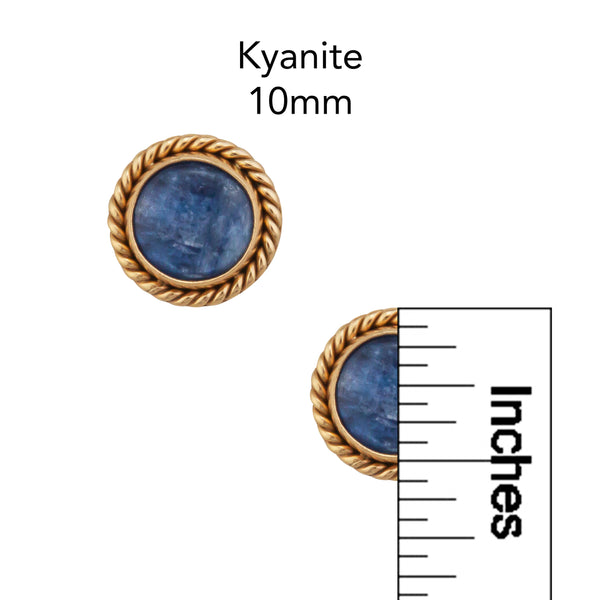 Charles Albert Alchemia Kyanite Post Earring With Rope Detail Alchemia Earrings