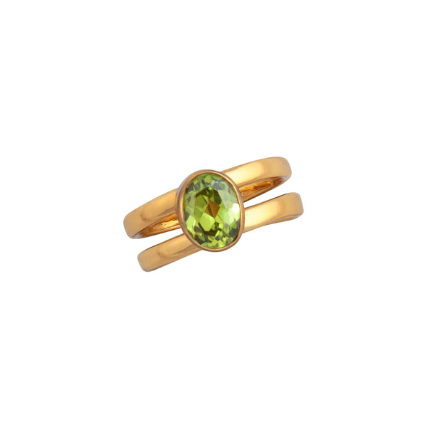 Charles Albert Alchemia Lab Created Peridot Adjustable Cuff Ring Alchemia Rings