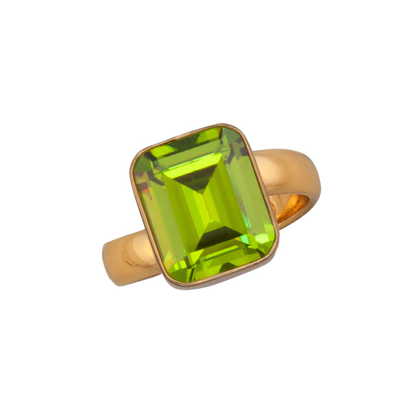 charles albert Alchemia Lab Created Peridot Adjustable Ring Alchemia Rings