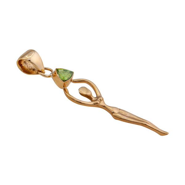 Charles Albert Alchemia Lab Created Peridot Goddess Pendant Alchemia Pendants