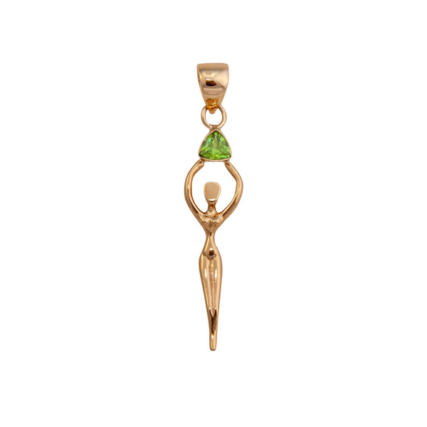 charles albert Alchemia Lab Created Peridot Goddess Pendant Alchemia Pendants