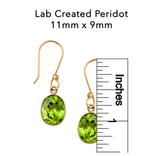 Charles Albert Alchemia Lab Created Peridot Oval Drop Earrings Alchemia Earrings