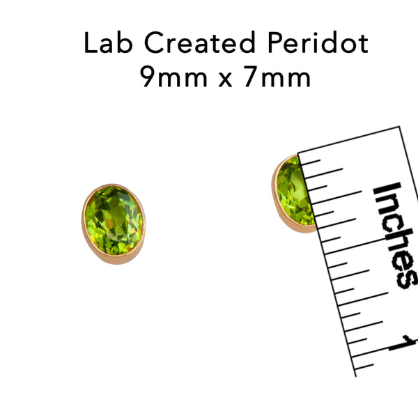 Charles Albert Alchemia Lab Created Peridot Post Earrings Alchemia Earrings