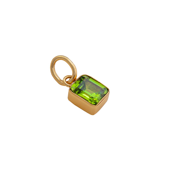 Charles Albert Alchemia Lab Created Peridot Rectangle Charm Pendant Alchemia Pendants